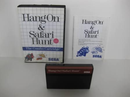 Hang On/Safari Hunt (CIB) - Sega Master System Game
